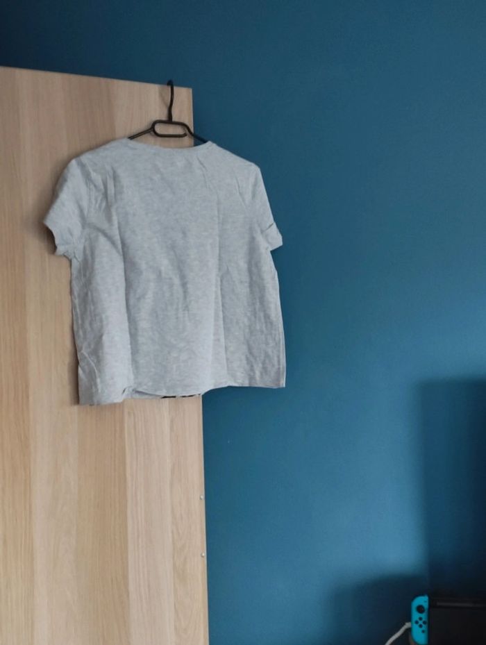 Tee-shirt gris mickey noir - Disney Mickey Mouse - Taille L 40 - photo numéro 3