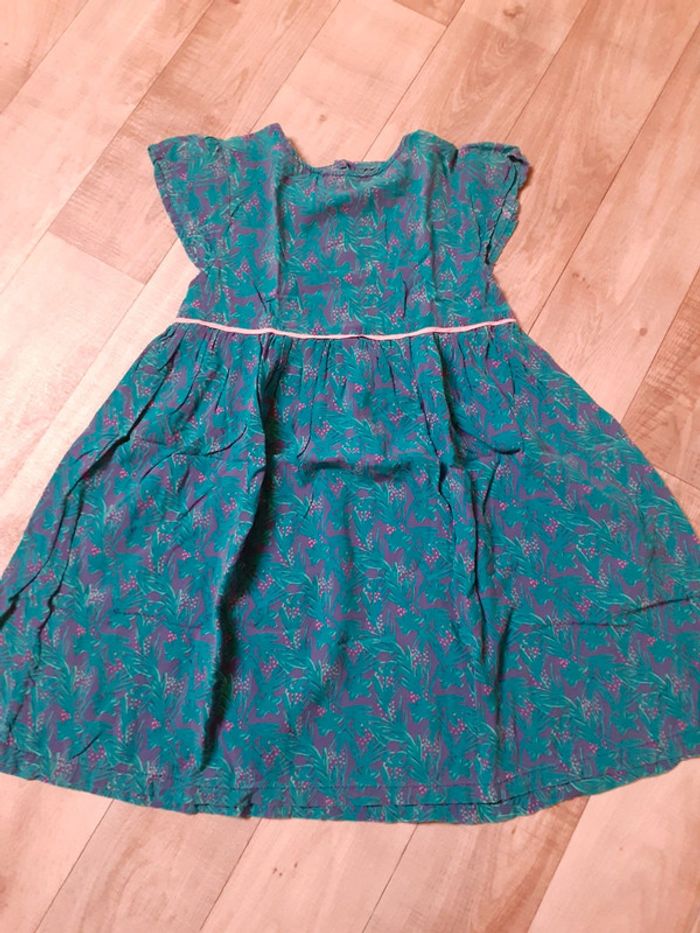 Robe fille bleue turquoise légère 5 ans
