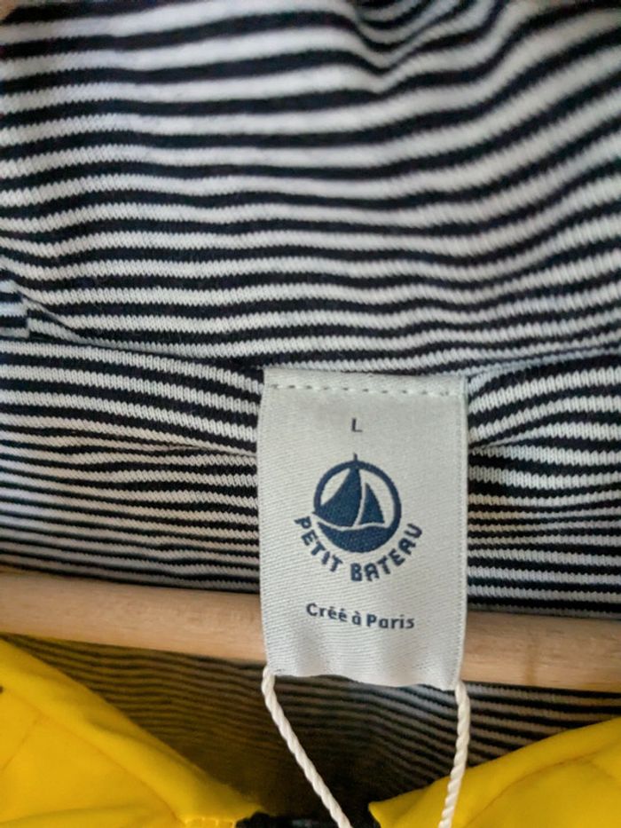 Ciré jaune Petit Bateau neuf L - photo numéro 3