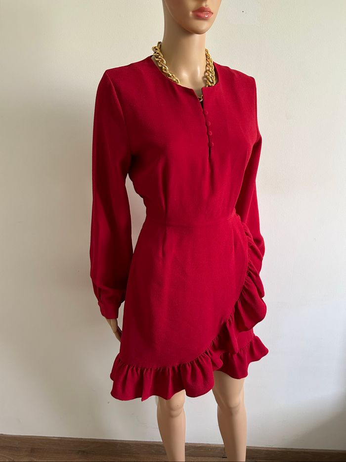 Robe rouge neuve à manches longues Karl Marc John taille S (valeur 119€) - photo numéro 2