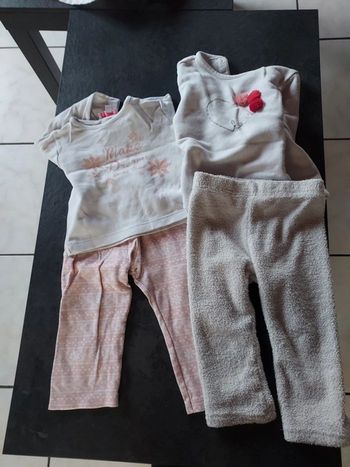 Lot de 2 pyjamas 2 pièces