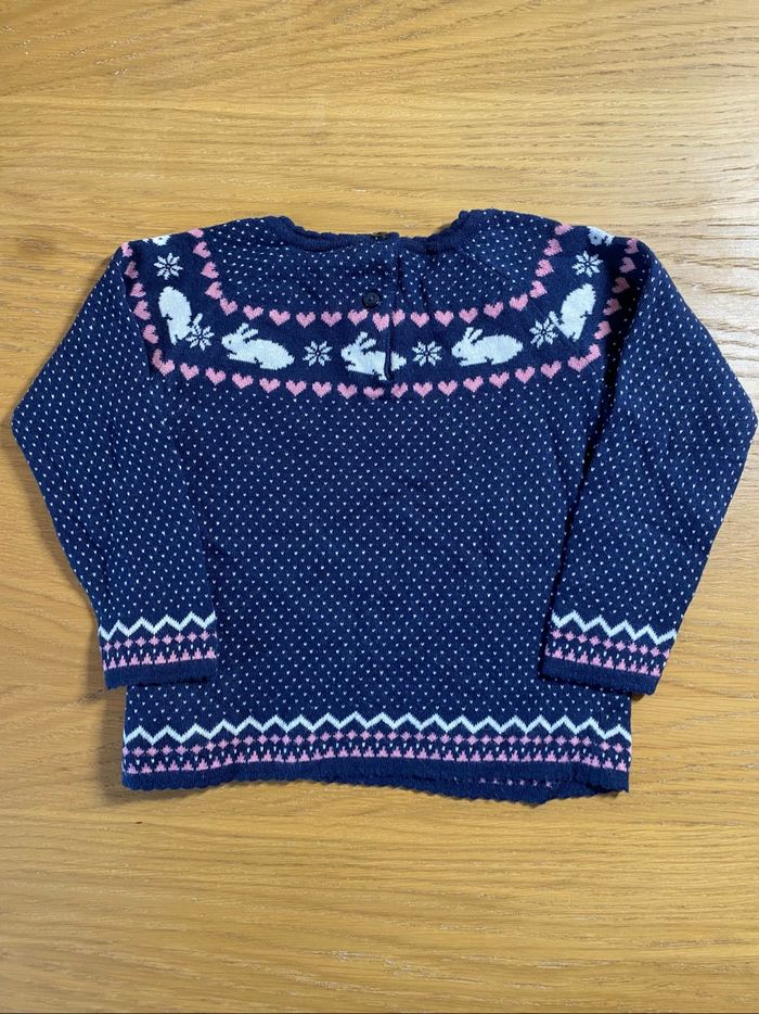 H&M Pull bleu lapin Taille 9/12 mois - photo numéro 6