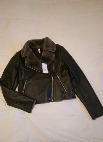Veste semi cuire double face  talle M
