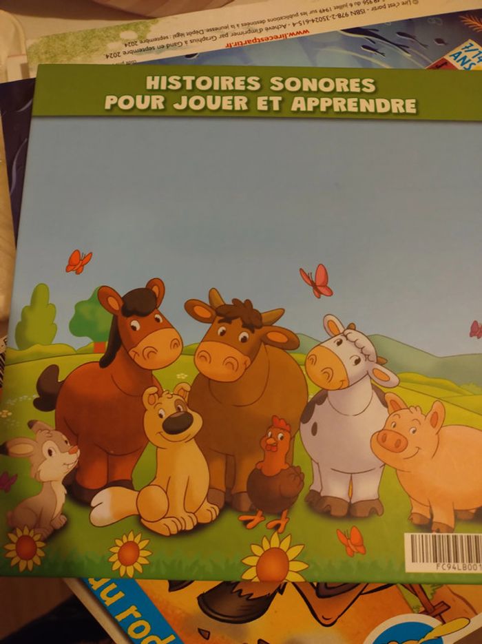 Livre Les animaux de la ferme audiocontes La vache - photo numéro 5