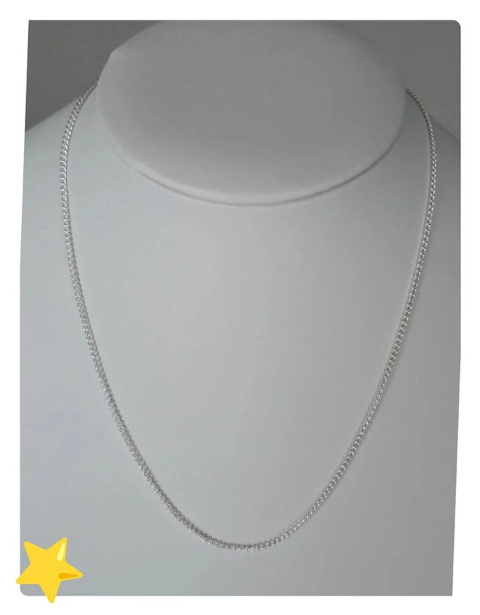 Collier maille gourmette 2mm 40cm - photo numéro 4