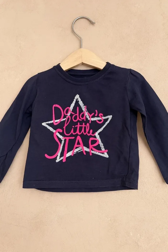 T-shirt manches longues bébé fille 18 mois