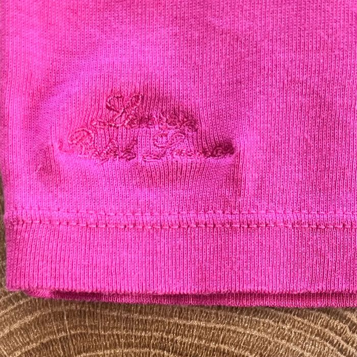 T.shirt manches courtes col V fuschia Lauren Ralph Lauren (logo brodé), femme, taille L - photo numéro 5