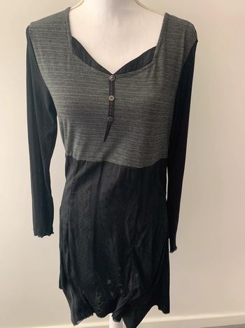 Robe noire et grise TU