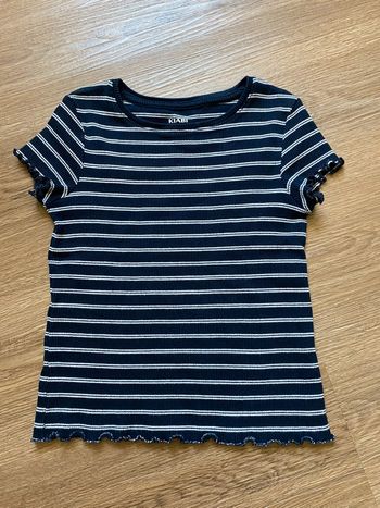 Tee shirt marinière Kiabi 8 ans fille