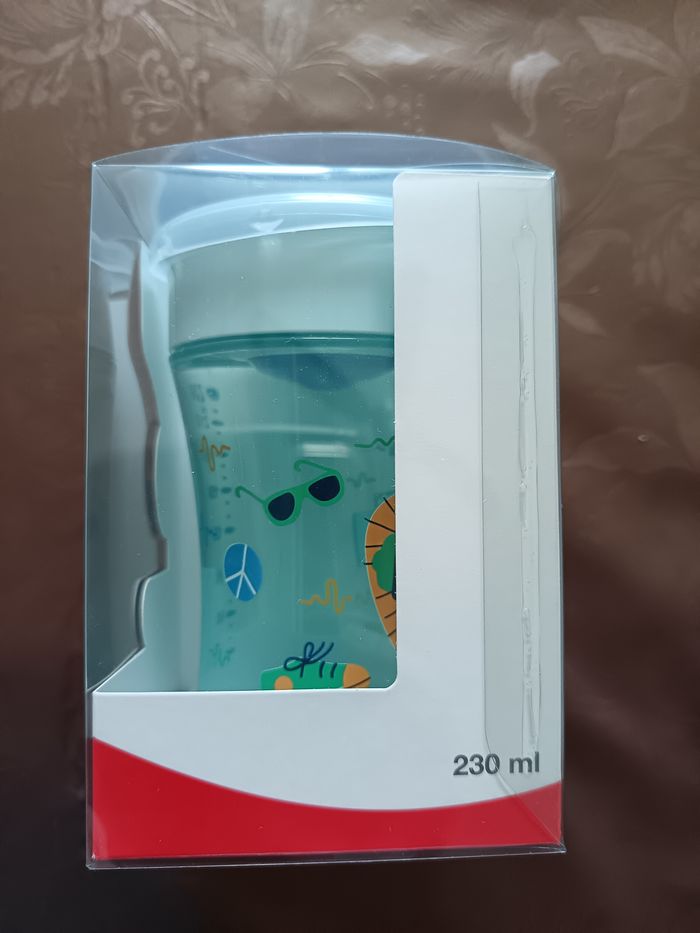 Tasse Verre Gobelet Nuk Magic Cup Hérisson Bleu 8+ M