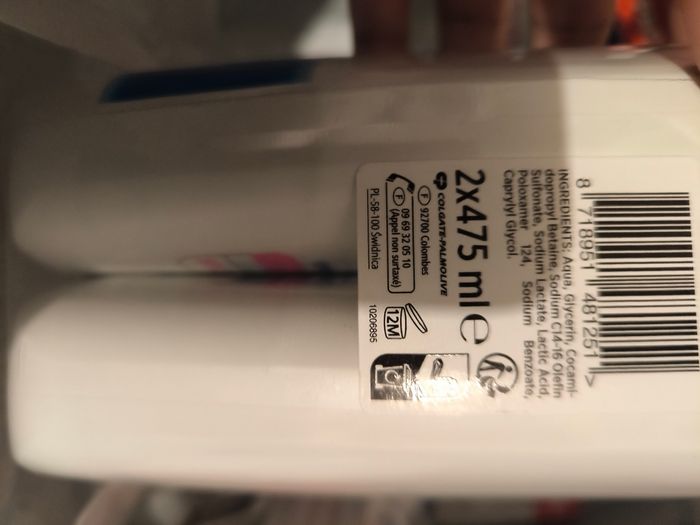 Lot de 12 bouteille flacon 475 ml sanex zéro 0 peau sensitive - photo numéro 2