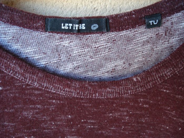 Sweat chiné Let It Be - Taille S - photo numéro 2