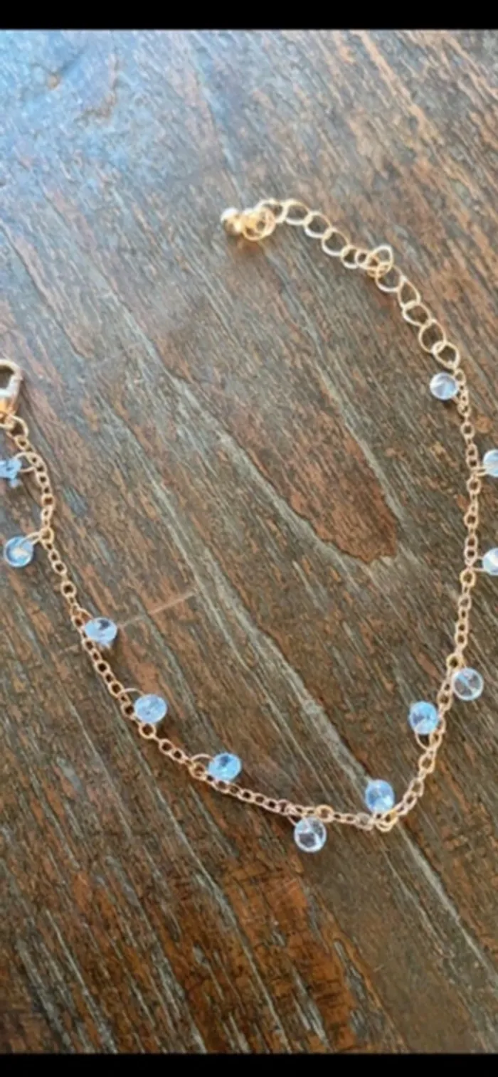 Magnifique bracelet réglage avec pierres blanches - photo numéro 3
