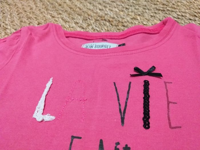 T shirt rose Jean Bourget 6 ans - photo numéro 2