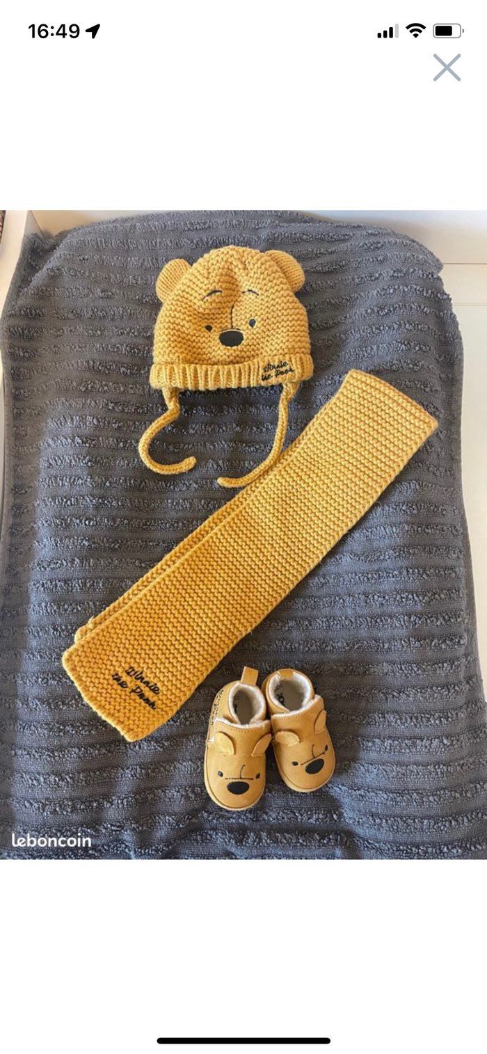 Bonnet-écharpe-chaussons