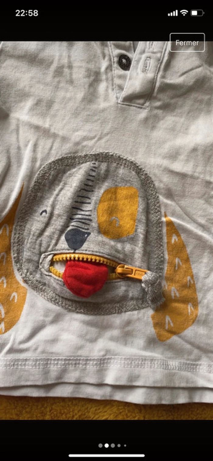 Tee shirt garçon 6 mois - photo numéro 2