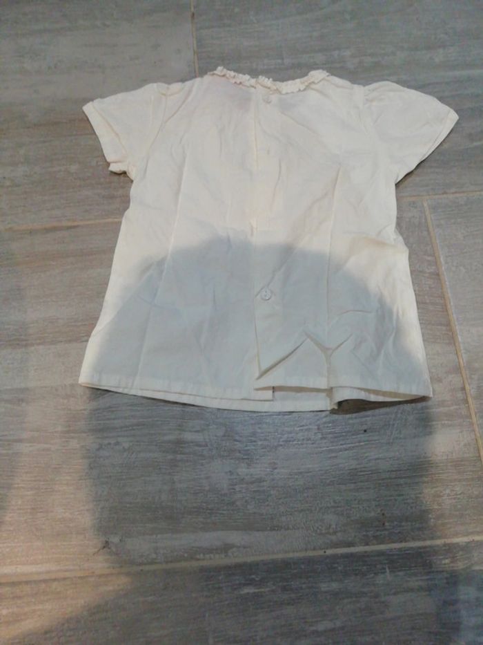 2 Hauts manches courtes 12 mois fille - photo numéro 4