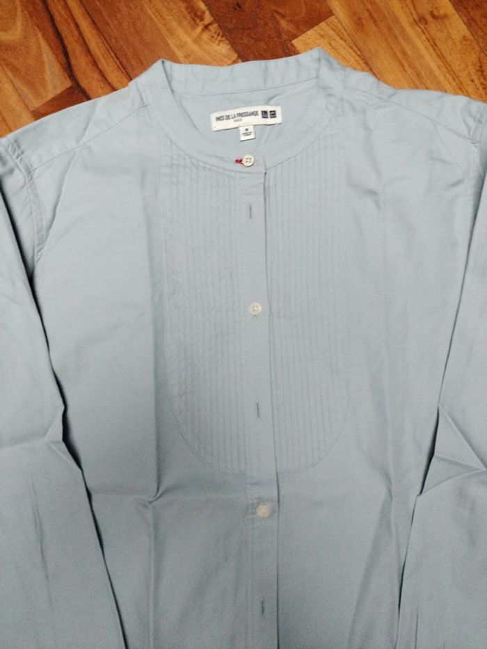 Chemise Bleu Clair col Maho Ines de la Fressange - photo numéro 2
