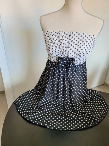 Robe courte à pois