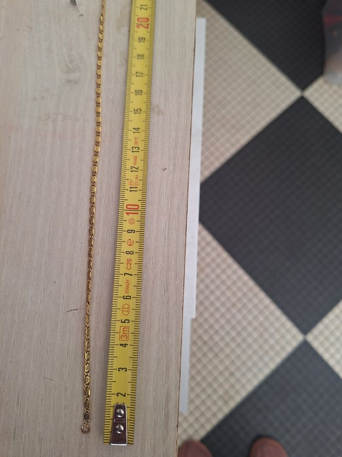Chaine en or lamine 72 cm - photo numéro 7
