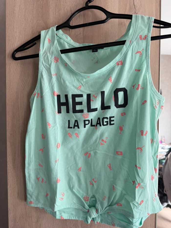 Débardeur turquoise