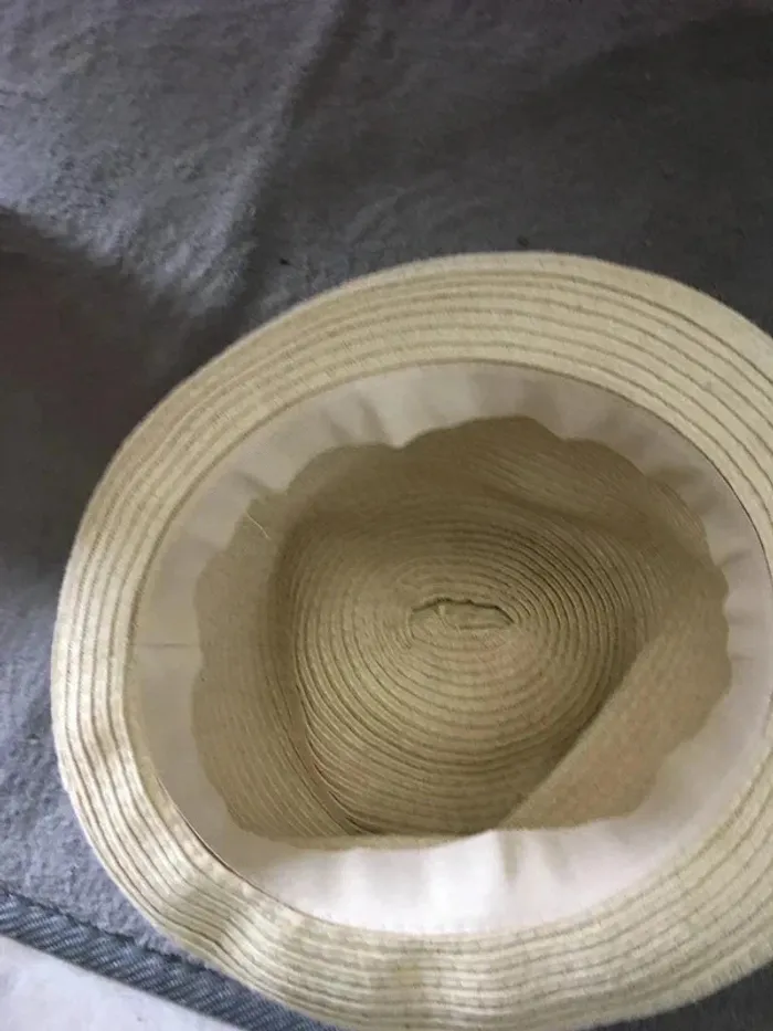 Chapeau paille enfant 54 cm (5-8 ans) Été stylé 🌞 - photo numéro 4