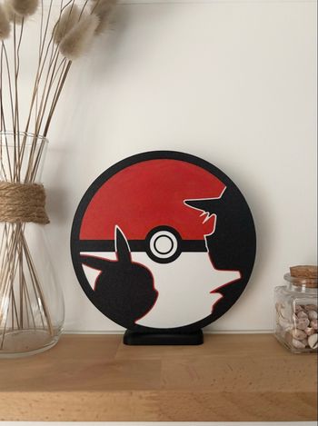 décoration Pokémon Pokéball Sacha Pikachu - idée déco original - dessin animé - 