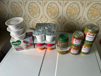 Lot petit pots de légumes et yaourt 4/6 mois