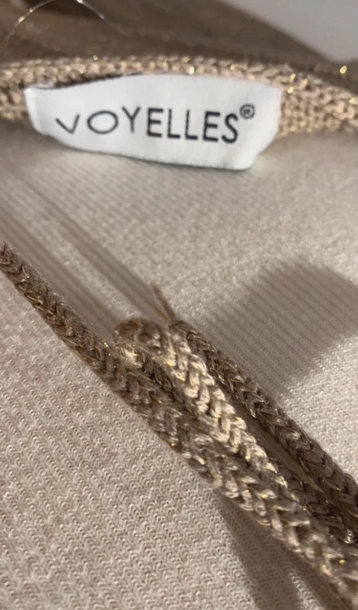 Pull d’été doré Voyelles - photo numéro 3