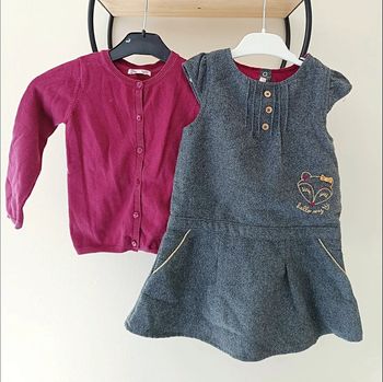3 ans ensemble Gémo robe et gilet