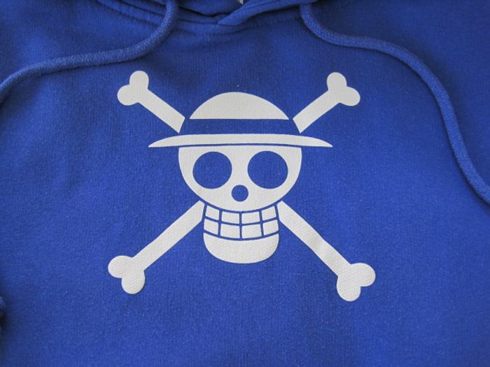 Sweat à capuche Jennyfer One Piece bleu taille XS - photo numéro 3