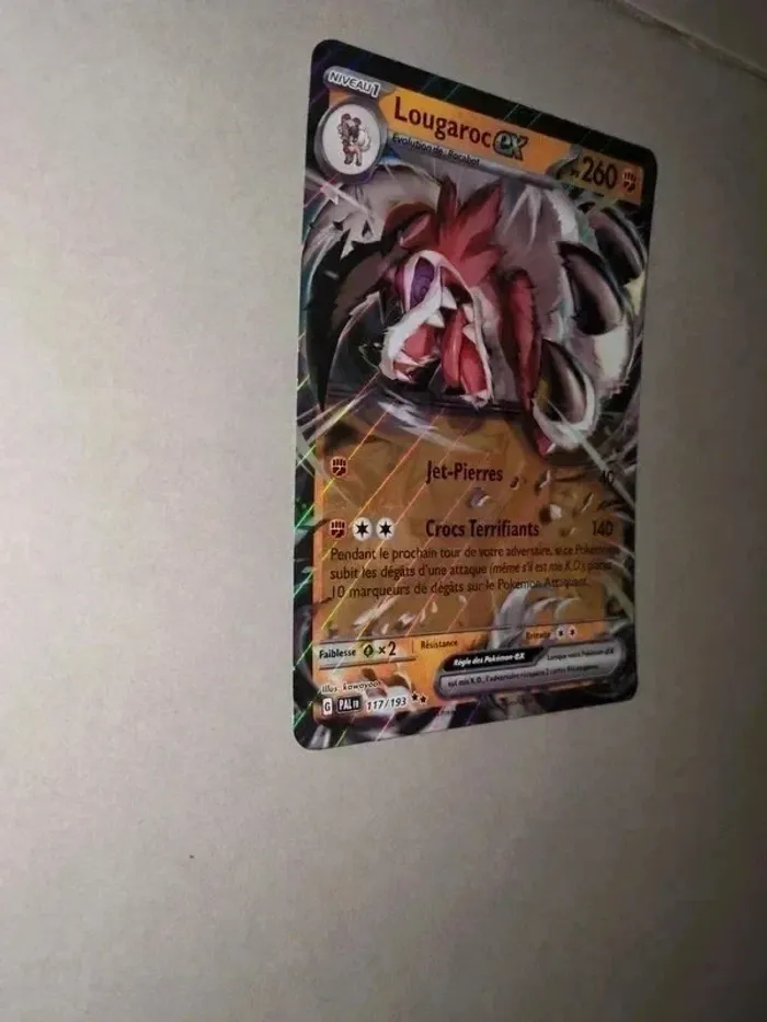 Maxi carte Lougaroc Ex Pokémon-Carte Jumbo neuve - photo numéro 3