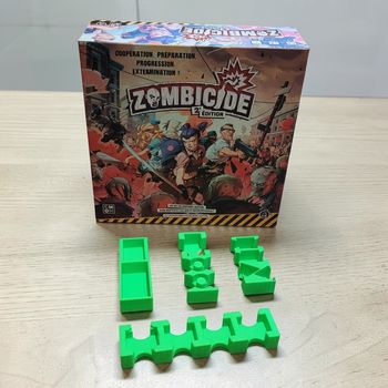Insert / Rangement Vert Zombicide 2ᵉ Édition – Jeu non inclus