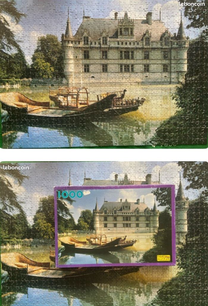 Puzzle 1000 pièces complet : château d’ Azay le rideau - photo numéro 2
