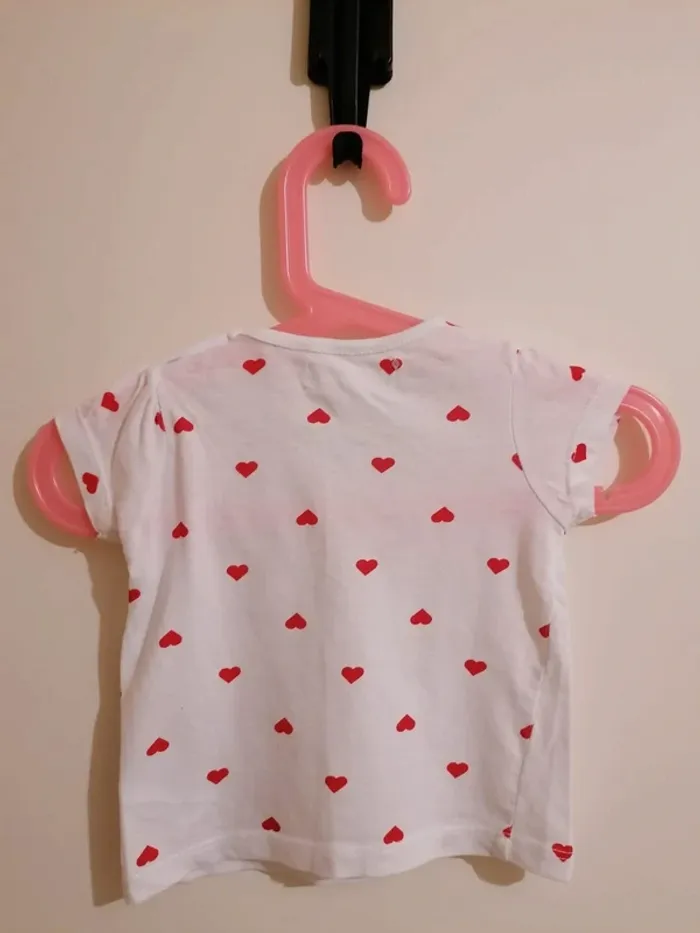 Lot tee-shirt fille été 6 mois mes petits cailloux - photo numéro 3