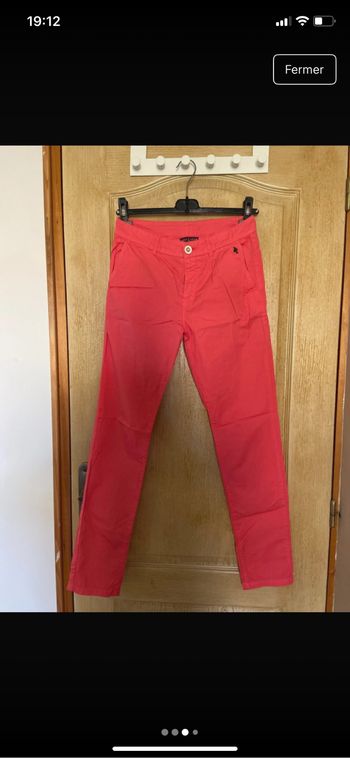 Pantalon Chino corail  One step taille 34