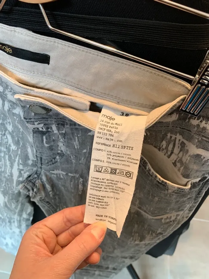 Pantalon imprimé Maje taille 38 - photo numéro 2