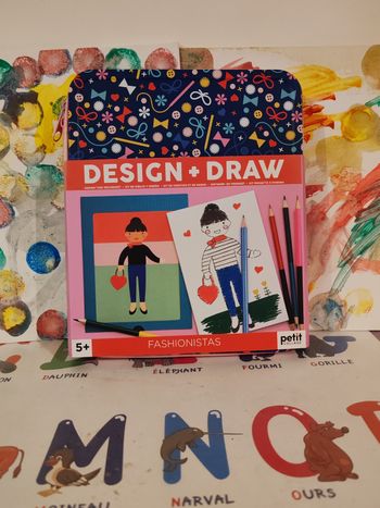 Kit de dessin "Fashionistas" (Petit Collage)
