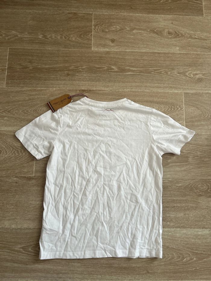 T-shirt blanc logo navy Teddy Smith 12ans - photo numéro 3