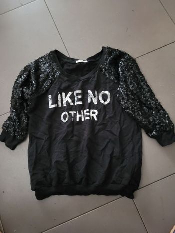 Sweat manches à sequins taille M mim