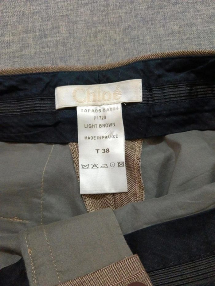 C47 pantalon marron Chloe 38 - photo numéro 3