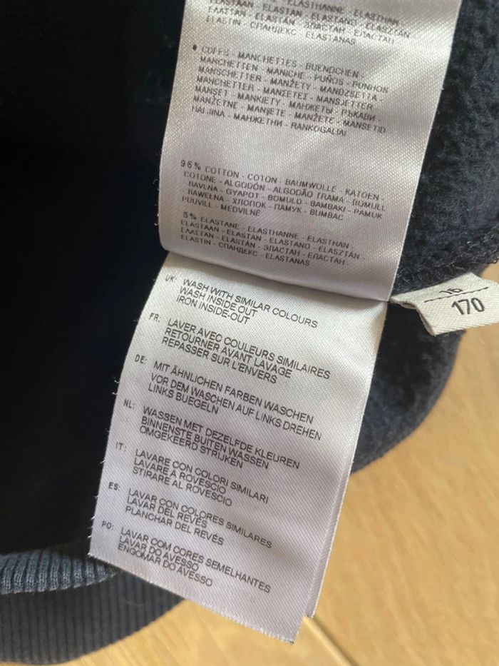 Gilet zippé à capuche marine - Napapijri - 16ans - photo numéro 8