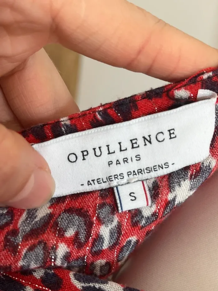 Robe rouge/rose léopard Opullence - photo numéro 7