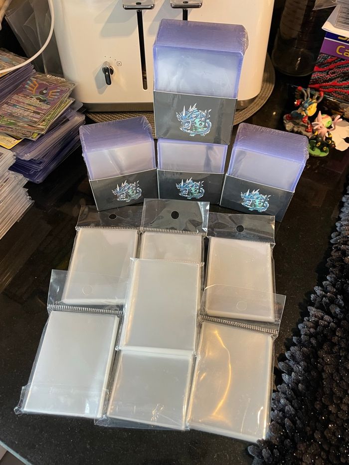 Neuf lot protection sleeve toplaoder carte Pokemon