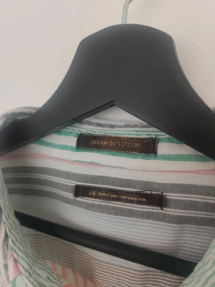 Chemise manches longues urban outfitters L/G 100% coton à rayures - photo numéro 3