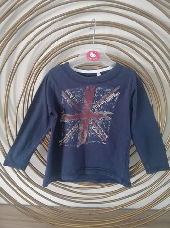 Tshirt manches longues bleu marine T4ans