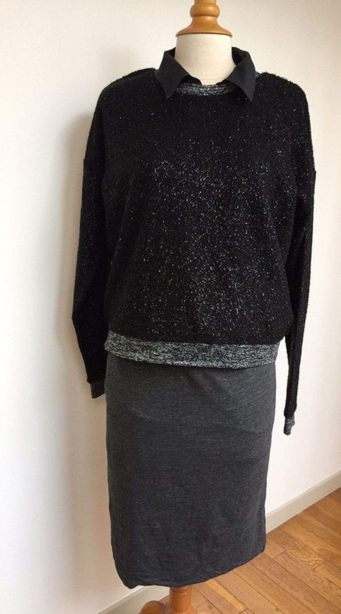 Jupe crayon en jersey H&M taille 42/44 - photo numéro 4