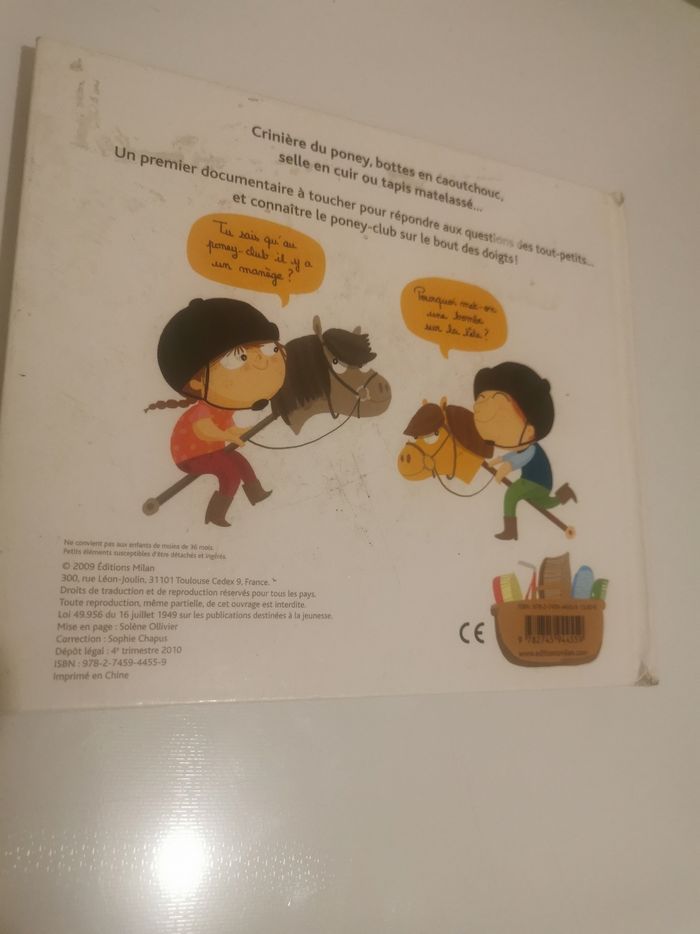 Livre Mon Poney-Club à toucher - photo numéro 2