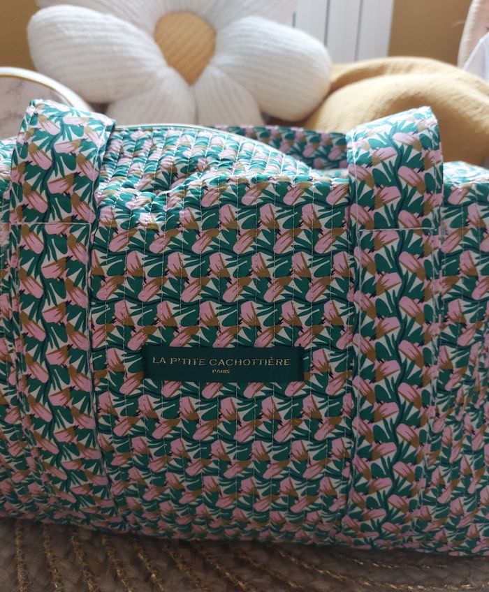 Sac week-end, à langer vert La p'tite cachottière - photo numéro 2