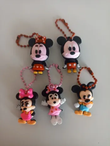 Lot 5 portes clé Mickey mouse